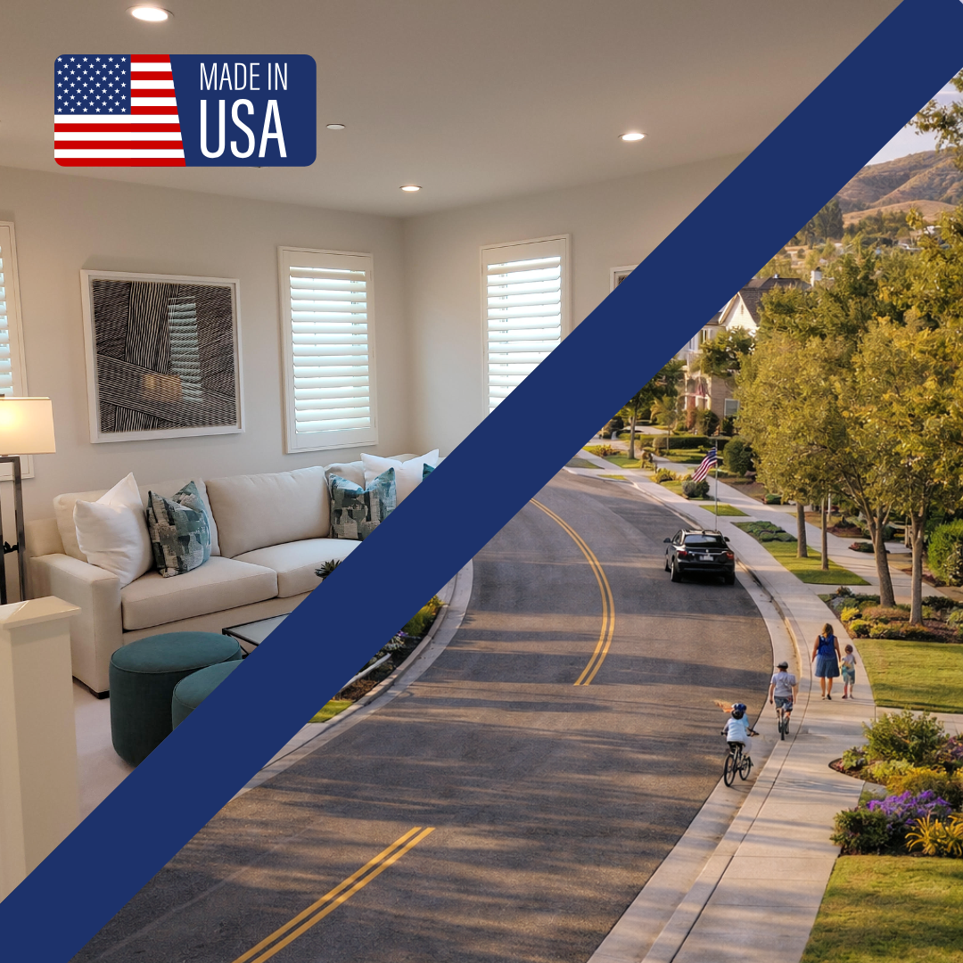 Plantation shutters in a Ladera Ranch home